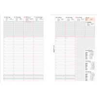 bind Ersatzkalender 2026 für Terminplaner A5 Modell...