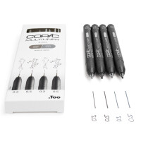 COPIC Fineliner MULTILINER, grau, 4er Set