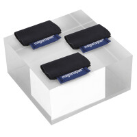 deflecto Acryl-Block, transparent, 100 x 100 x 25 mm