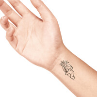 COLOP Tattoo-Stempel LaDot kids stone "Meerjungfrau", mittel