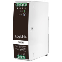 LogiLink Hutschienen-Netzteil, 120 Watt, 48 Volt, weiß