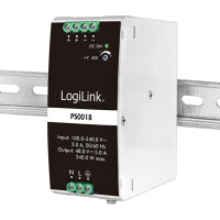 LogiLink Hutschienen-Netzteil, 240 Watt, 48 Volt, weiß