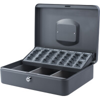 pavo Geldkassette mit Zähleinsatz, rot, 1 Tragegriff