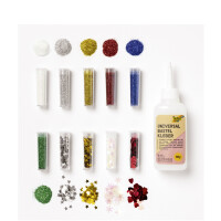 folia BIO Glitter- & Pailletten-Set Rainbow