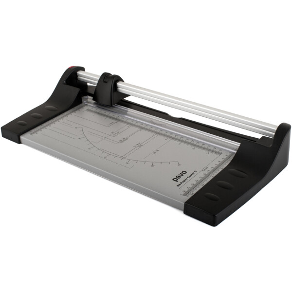 pavo Rollen-Schneidemaschine Cutter II, DIN A4, grau schwarz
