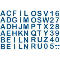 ROTH Bügelbuchstaben für DIY-Stoffschultüte, weiß